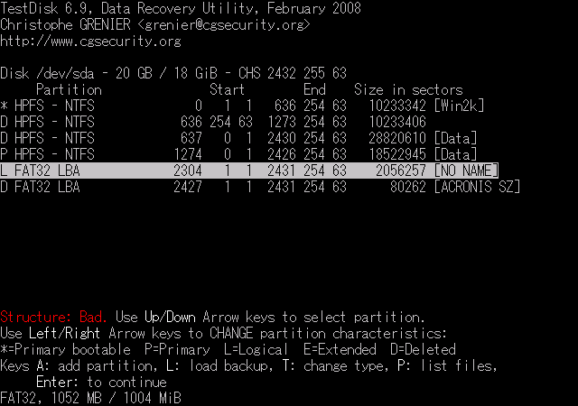 tutorial de testdisk